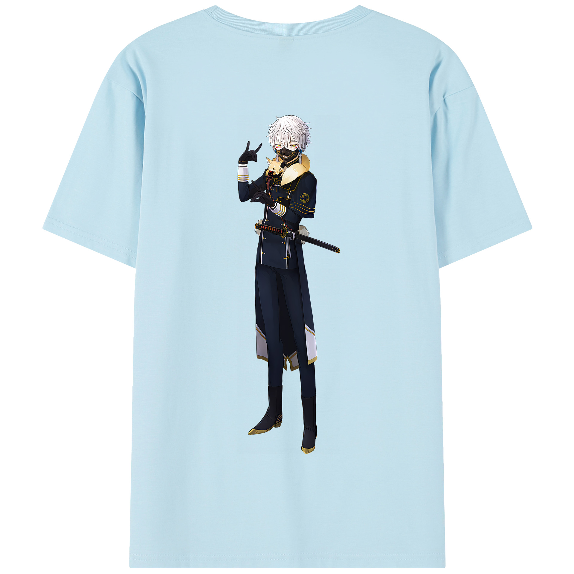 （画像用） 刀剣乱舞 Touken Ranbu 綿100％半袖Tシャツ（背面プリント）